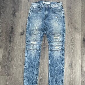 Express Men's Distressed Denim Jeans